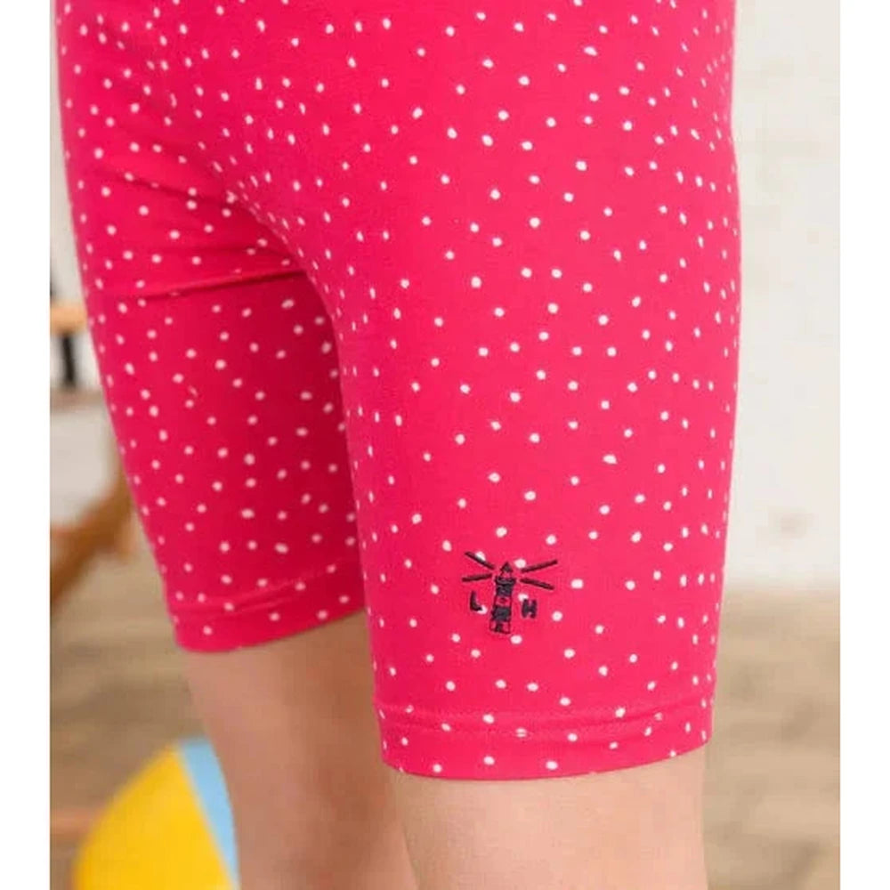 Polly Shorts - Pink Dot 3