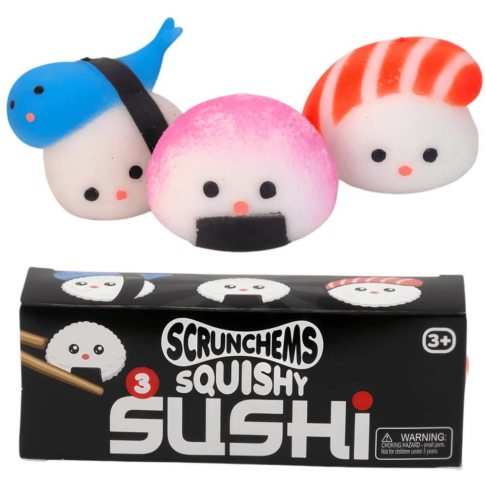 Scrunchems Squishy Sushi 3 Piece Set 1