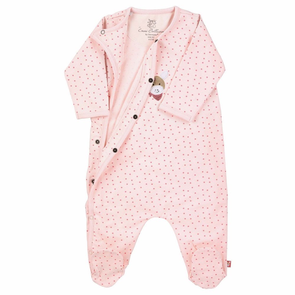 Sterntaler Baby Organic Sleepsuit - Pink 