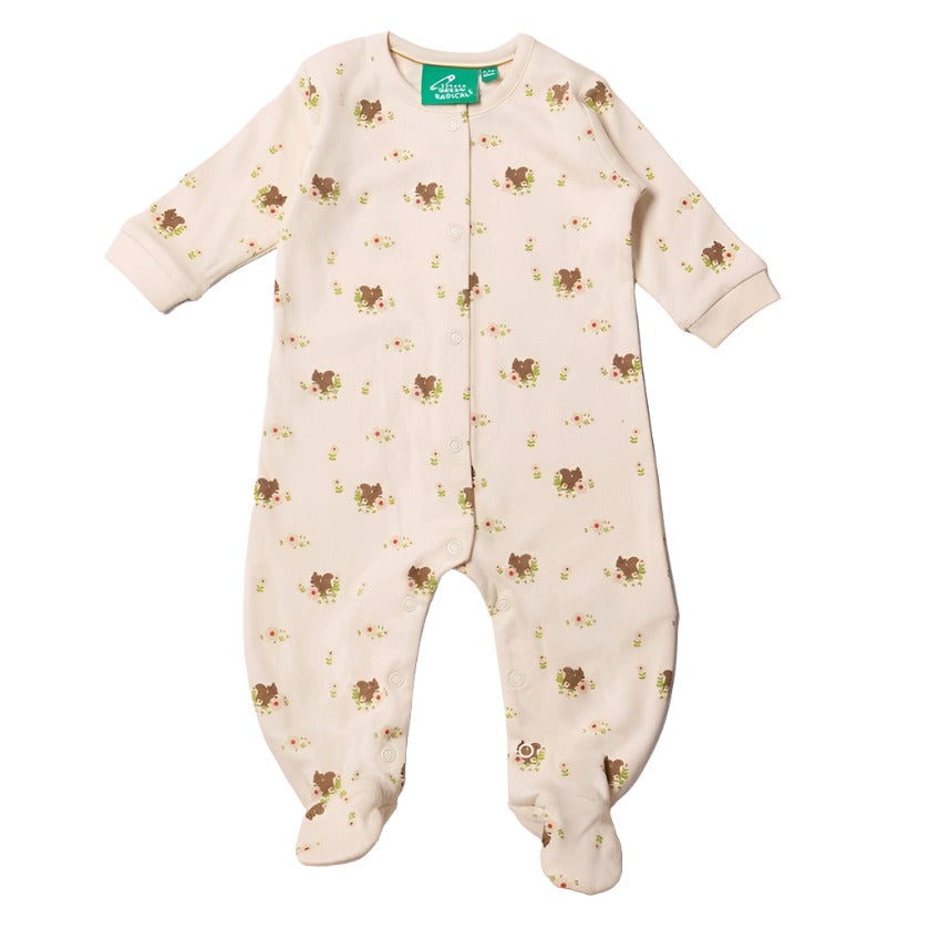 Little Green Radicals Autumn Squirrel Babygrow 