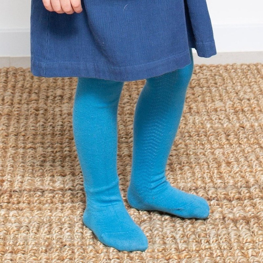 Side Stitch Tights - Blue 2