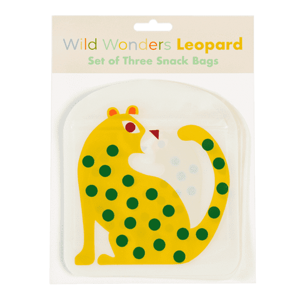 Snack bags set of 3 - Leopard 1