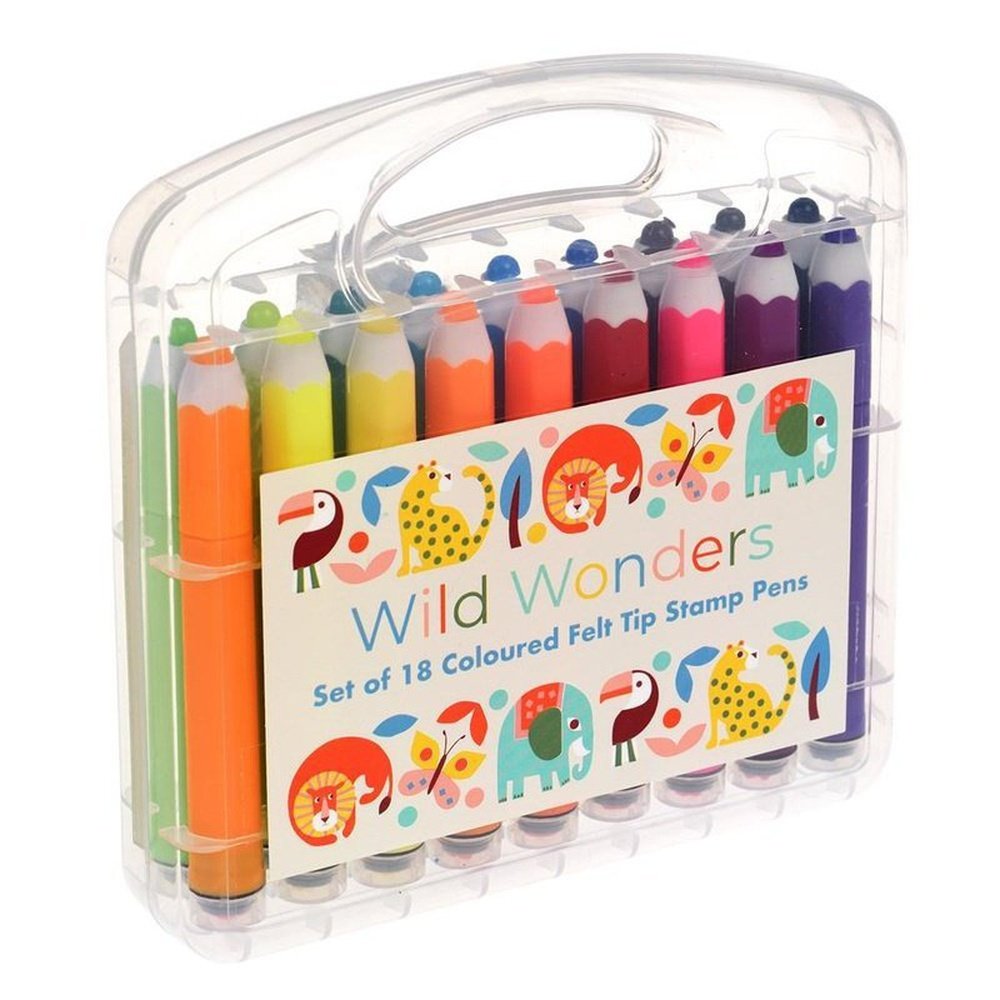 Felt Tip Stamp Pens - Wild Wonders 1