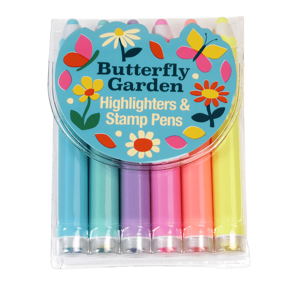 Butterfly Garden Highlighter Stamp Pens 1
