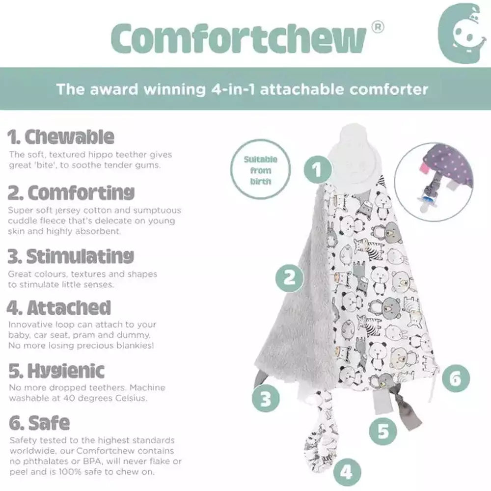 Baby Comforter with Teether - Rainbow Rose 4