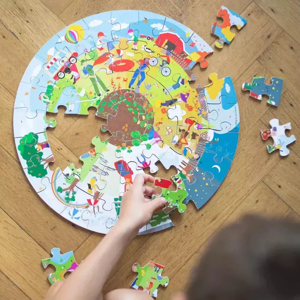 Four Seasons Circular Floor Puzzle - 50pcs 2