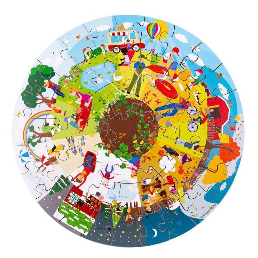 Four Seasons Circular Floor Puzzle - 50pcs 1