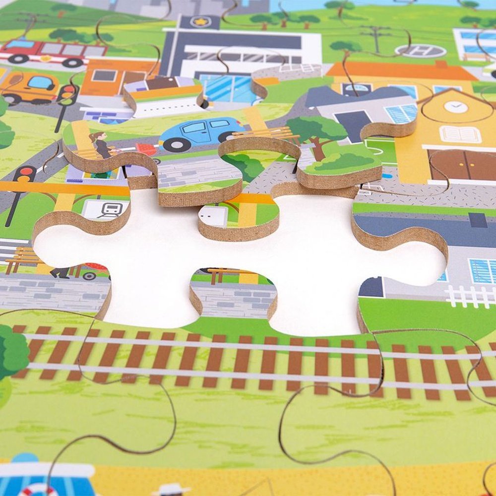 Transport Town Floor Puzzle - 48pcs 2