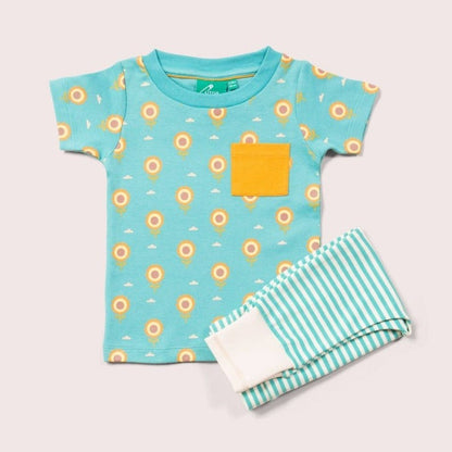 Little Green Radicals Sunflower Organic T-Shirt & Jogger Playset 