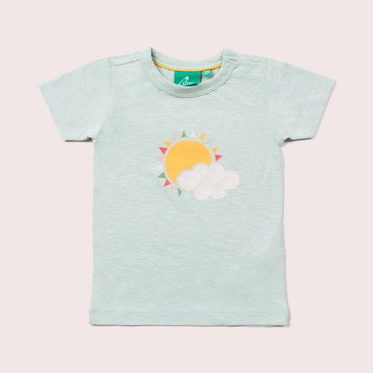 Little Green Radicals Sun And Cloud Short Sleeve T-shirt 