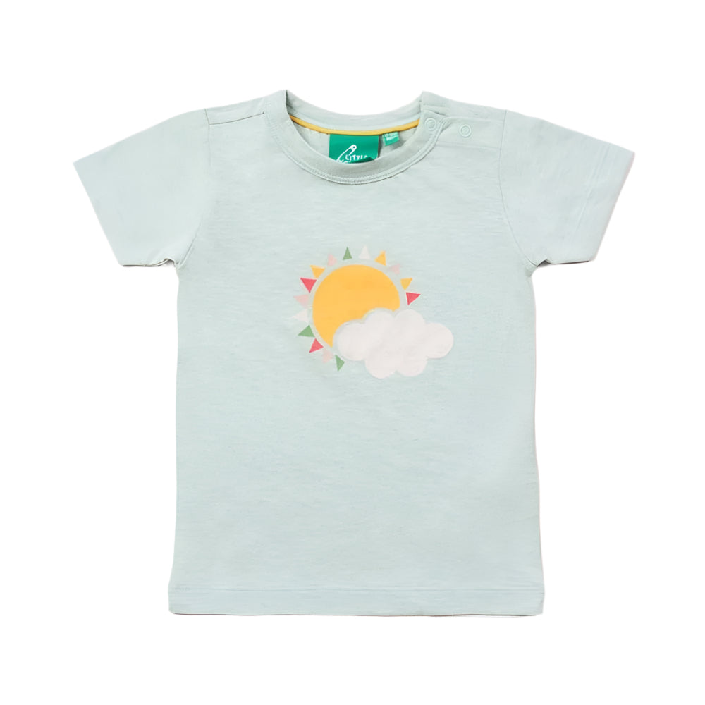 Little Green Radicals Sun And Cloud Short Sleeve T-shirt 