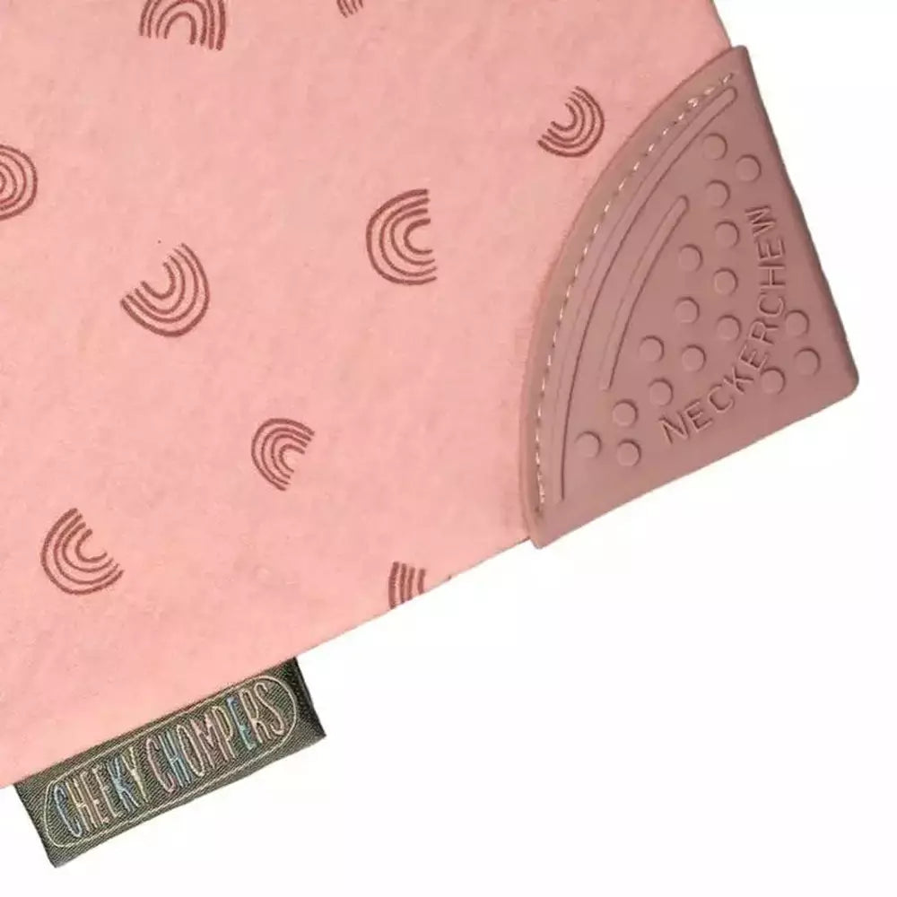 Neckerchew Teething Dribble Bib - Rainbow Rose 4