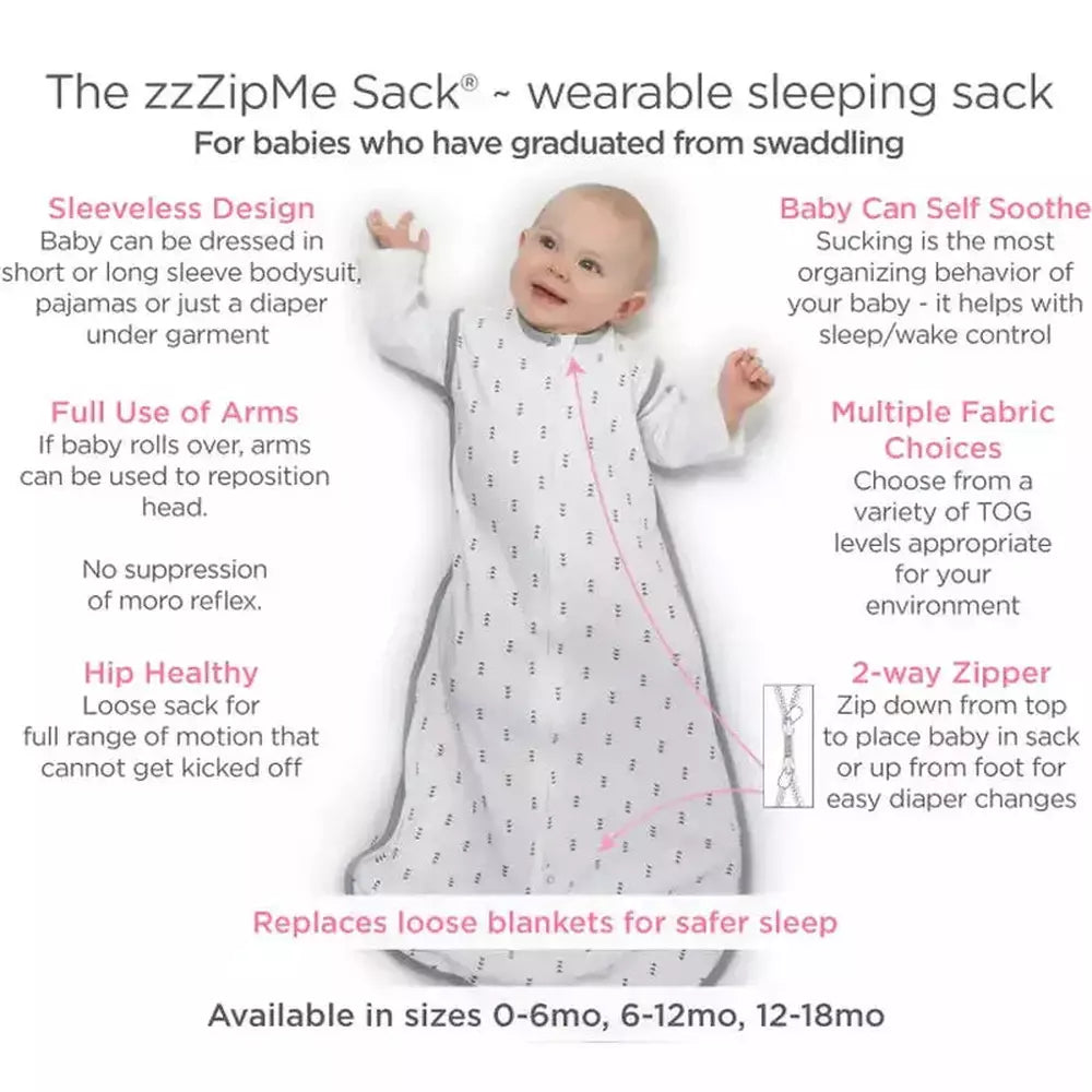 Muslin zzZip Me Sack - 0.3 Tog - Sheep 2