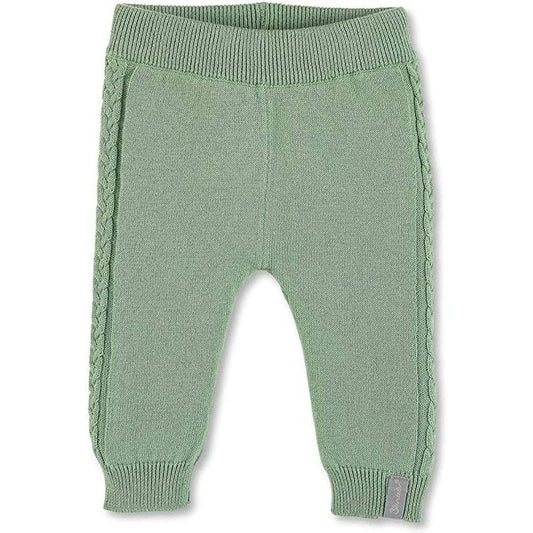 Organic Knit Leggings - Soft Green 1
