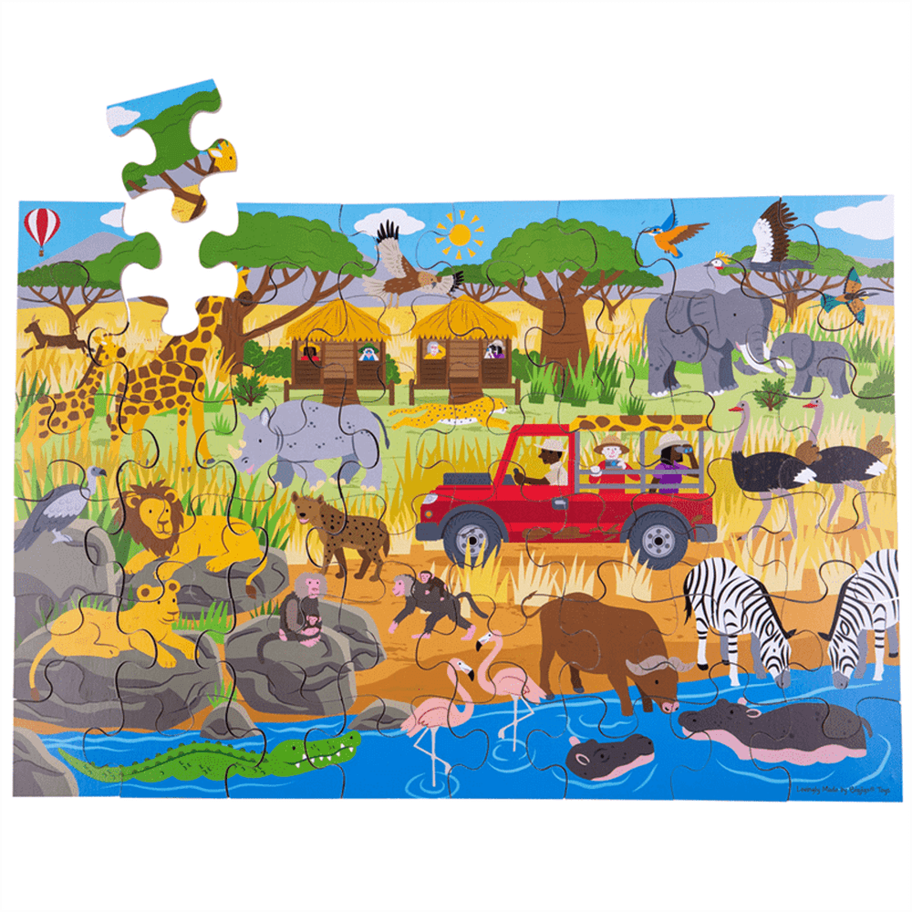 African Adventure Floor Puzzle - 48pcs 1