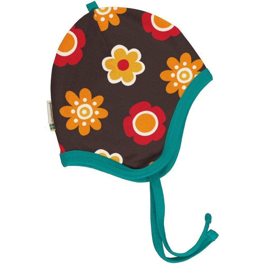 Velour Helmet Hat - Flower 1