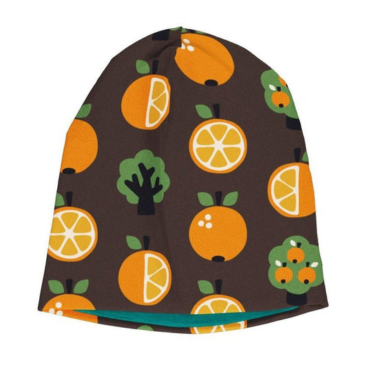 Velour Beanie Hat - Orange 1