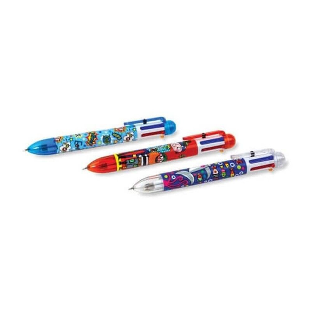 6 Colour Pen - Various Designs 3