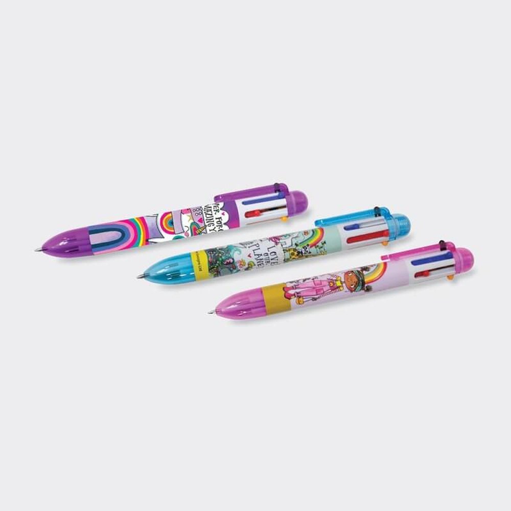 6 Colour Pen - Various Designs 4