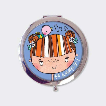 Compact Mirror Be Happy! Girl 1