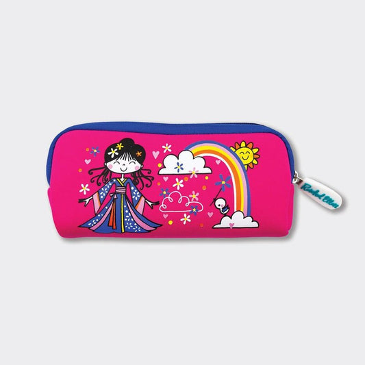 Neoprene Pencil Case – Cherry Blossom Princess 1