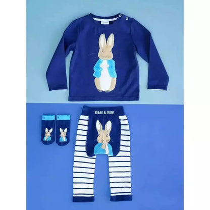 Peter Rabbit Navy Knitted Leggings 2