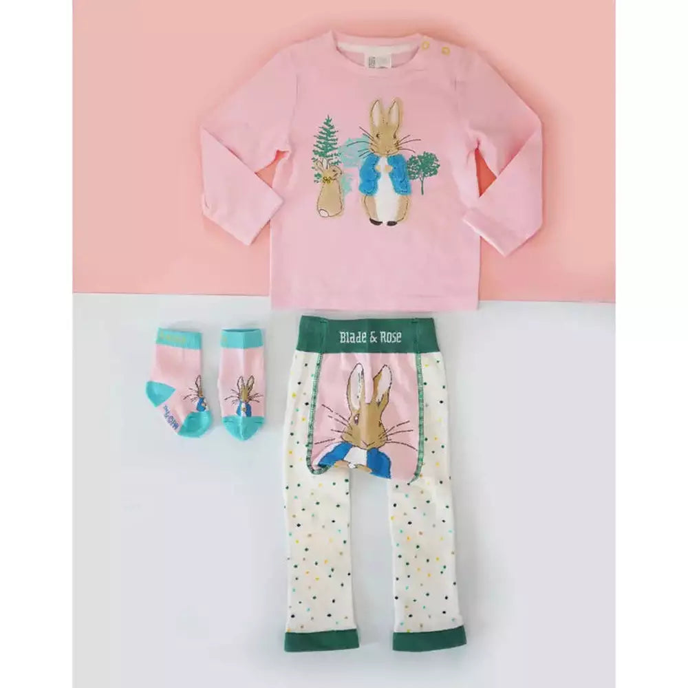 Peter Rabbit Pretty Garden Knitted Leggings 2