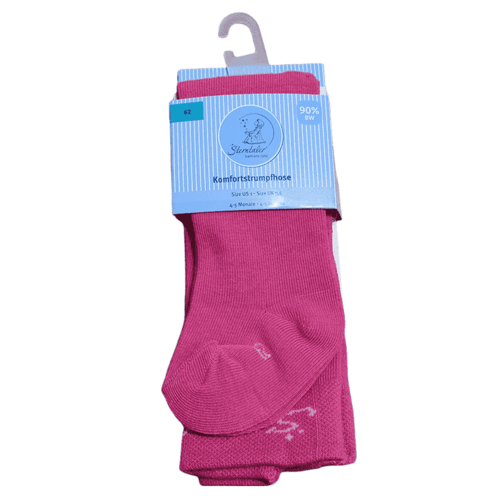 Seam Free Cotton Tights - Cerise 1