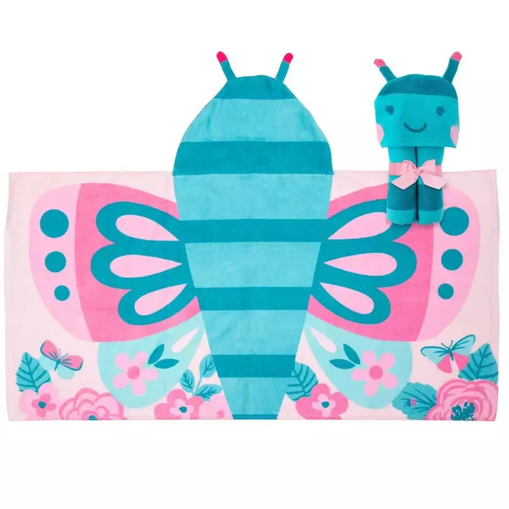 Stephen Joseph Kids Hooded Towel - Butterfly 