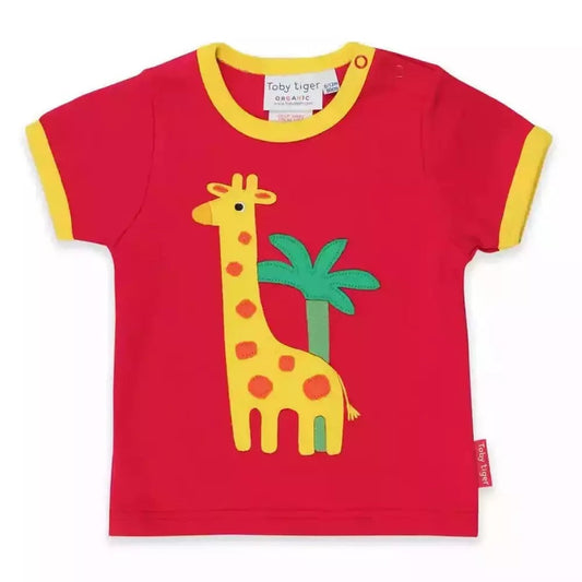 Giraffe Applique Short Sleeve T-Shirt 1