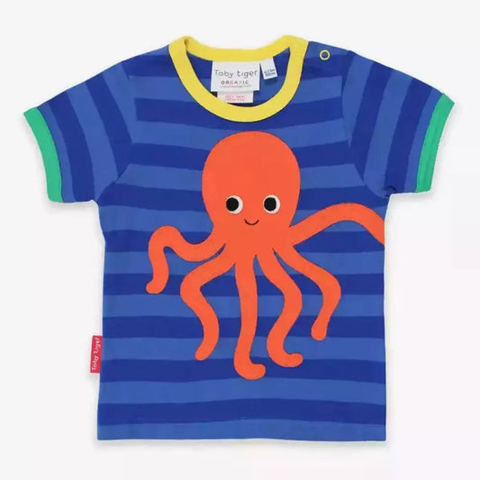 Octopus Applique Short Sleeve T-Shirt 1