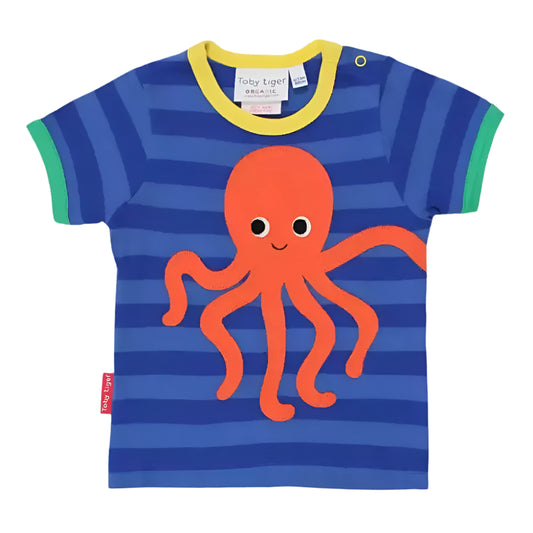 Octopus Applique Short Sleeve T-Shirt 1