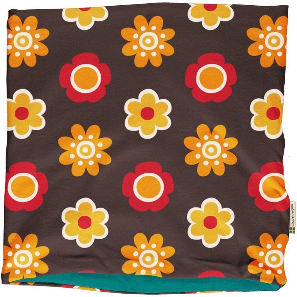 Velour Tube Scarf - Flower 1