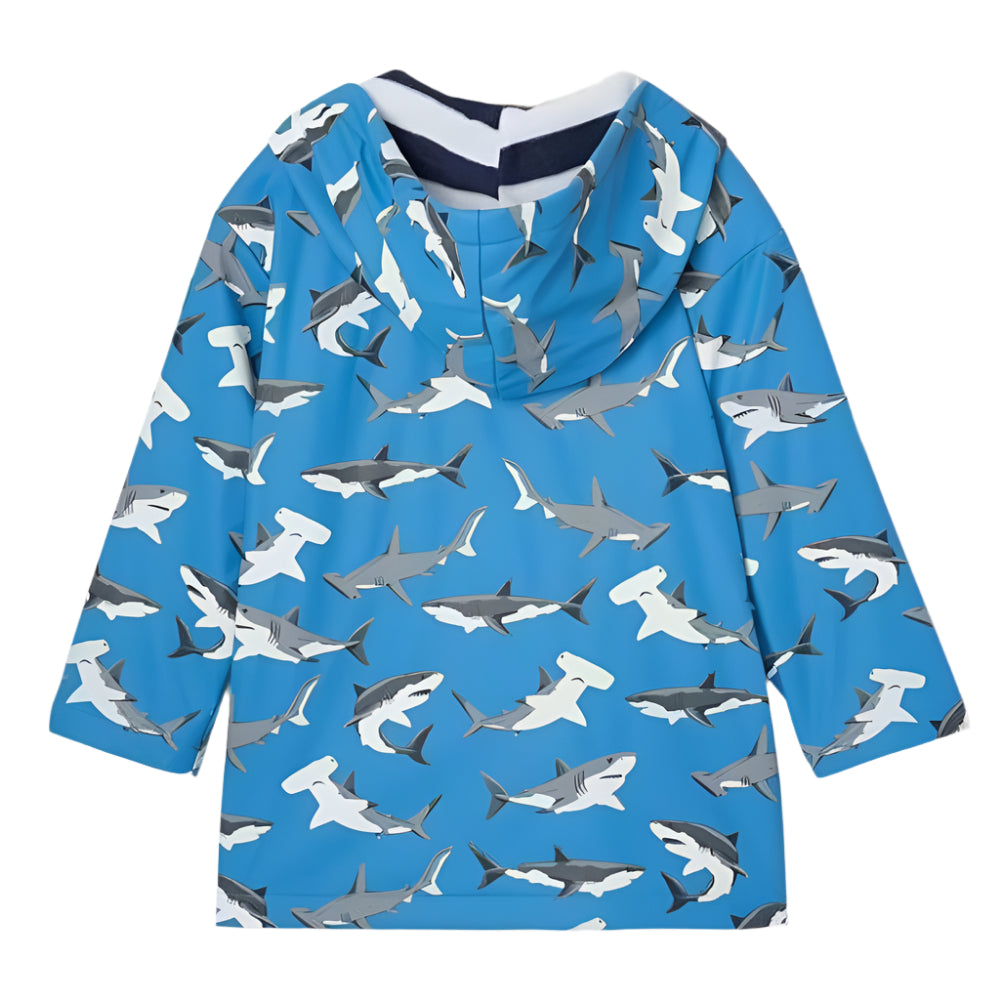 Rain Jacket - Deep Sea Sharks Colour Change 3