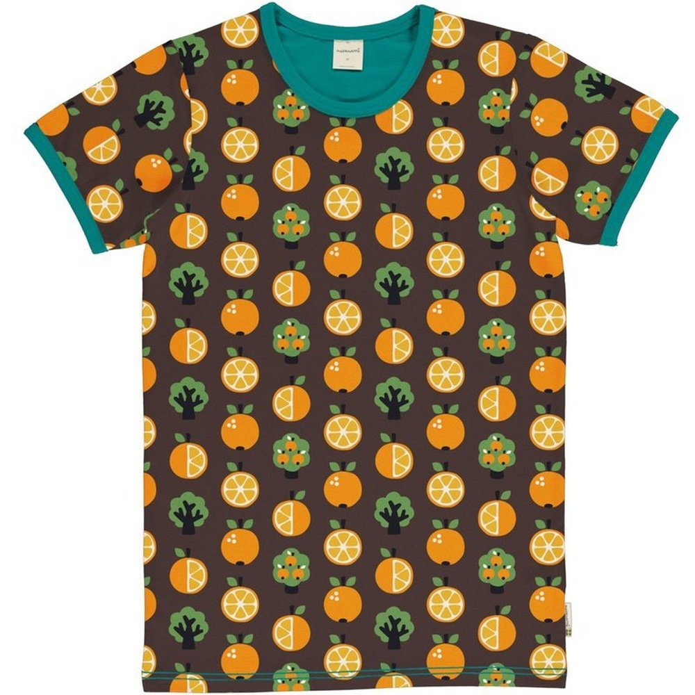 Adult Organic T-Shirt Short Sleeve - Orange - size Large 1
