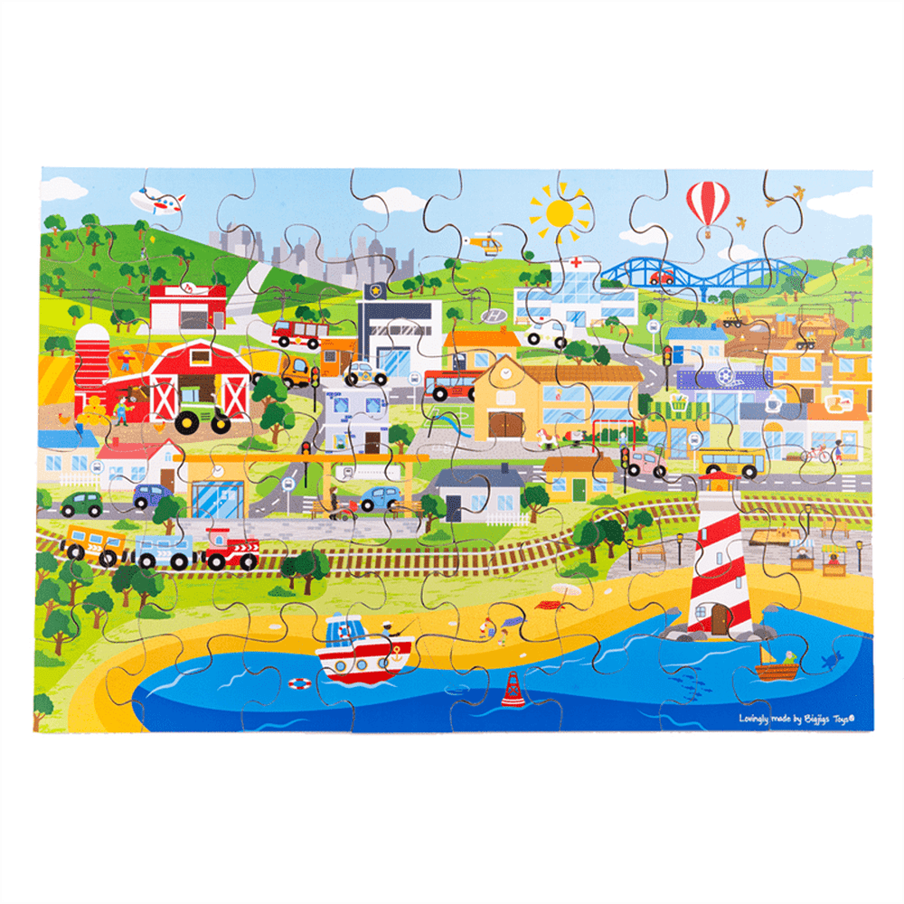 Transport Town Floor Puzzle - 48pcs 1