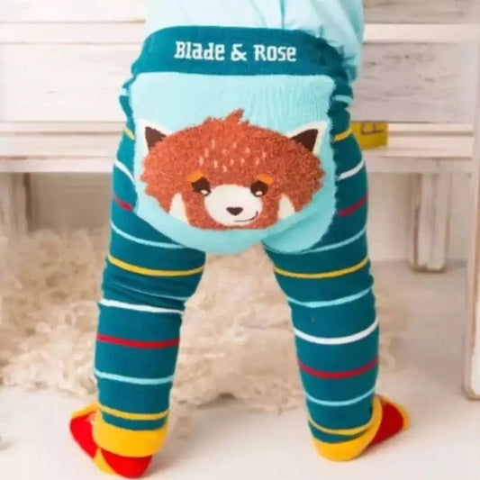 Red Panda Knitted Leggings 1