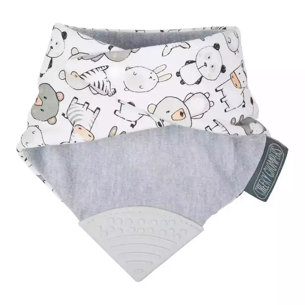 Neckerchew Teething Dribble Bib - Panda Pals 3