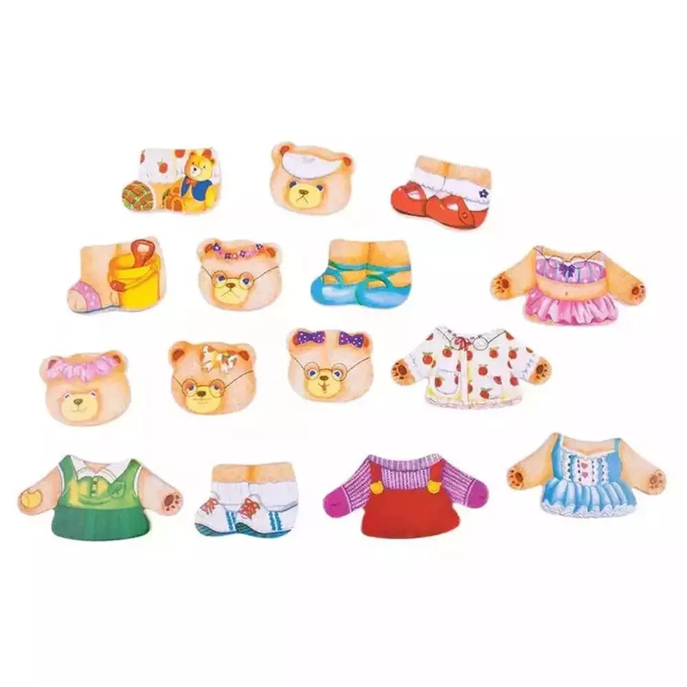 Dress Up Bear Family Play Set 6