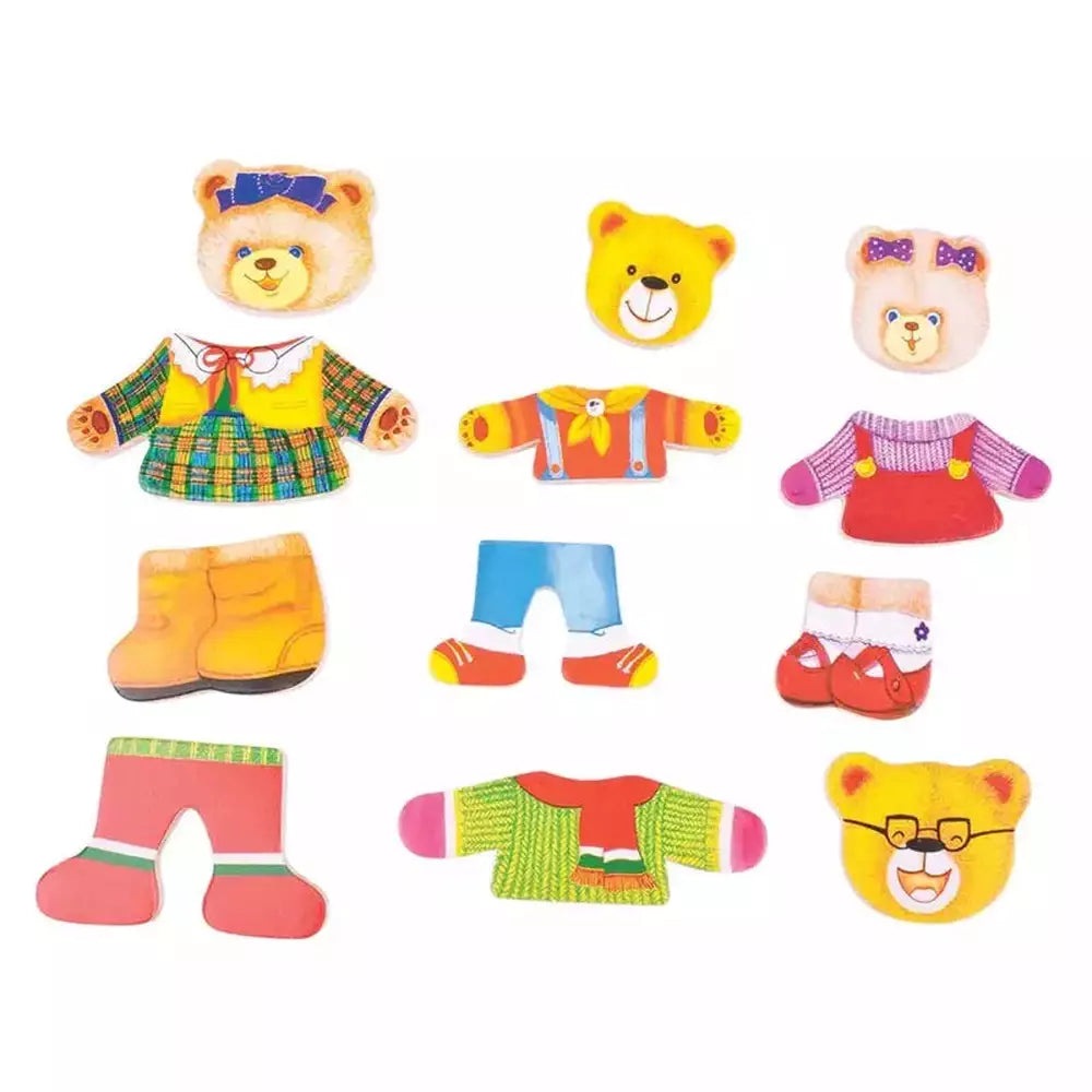 Dress Up Bear Family Play Set 7
