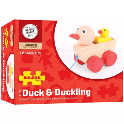 Duck Wooden Pull Along Toy 3