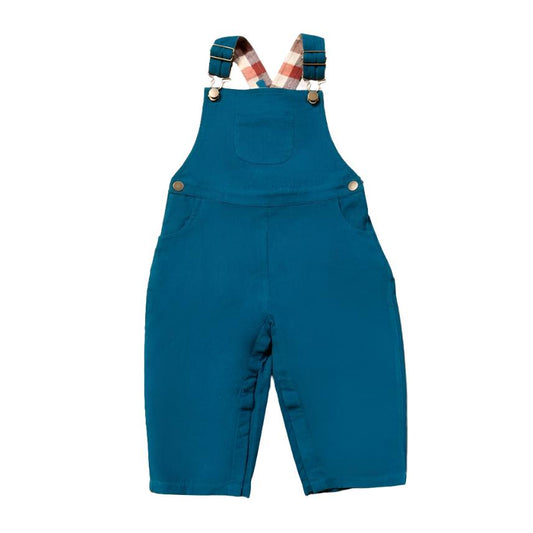 Little Green Radicals Deep Blue Classic Corduroy Dungarees 