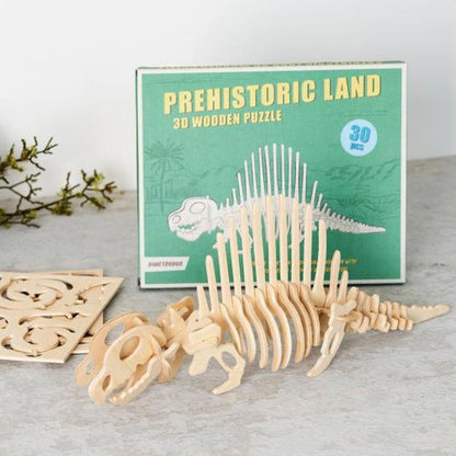 Wooden 3D Dinosaur Slot Puzzle - 4 types 5