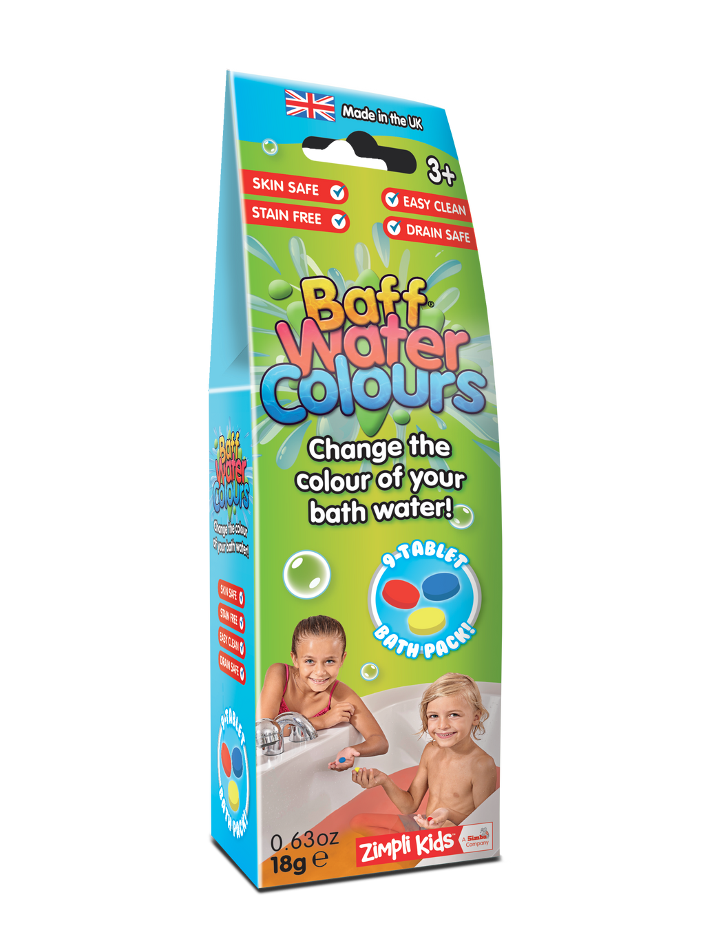 Baff Water Colours - Colour Changing Bath Tablets 1
