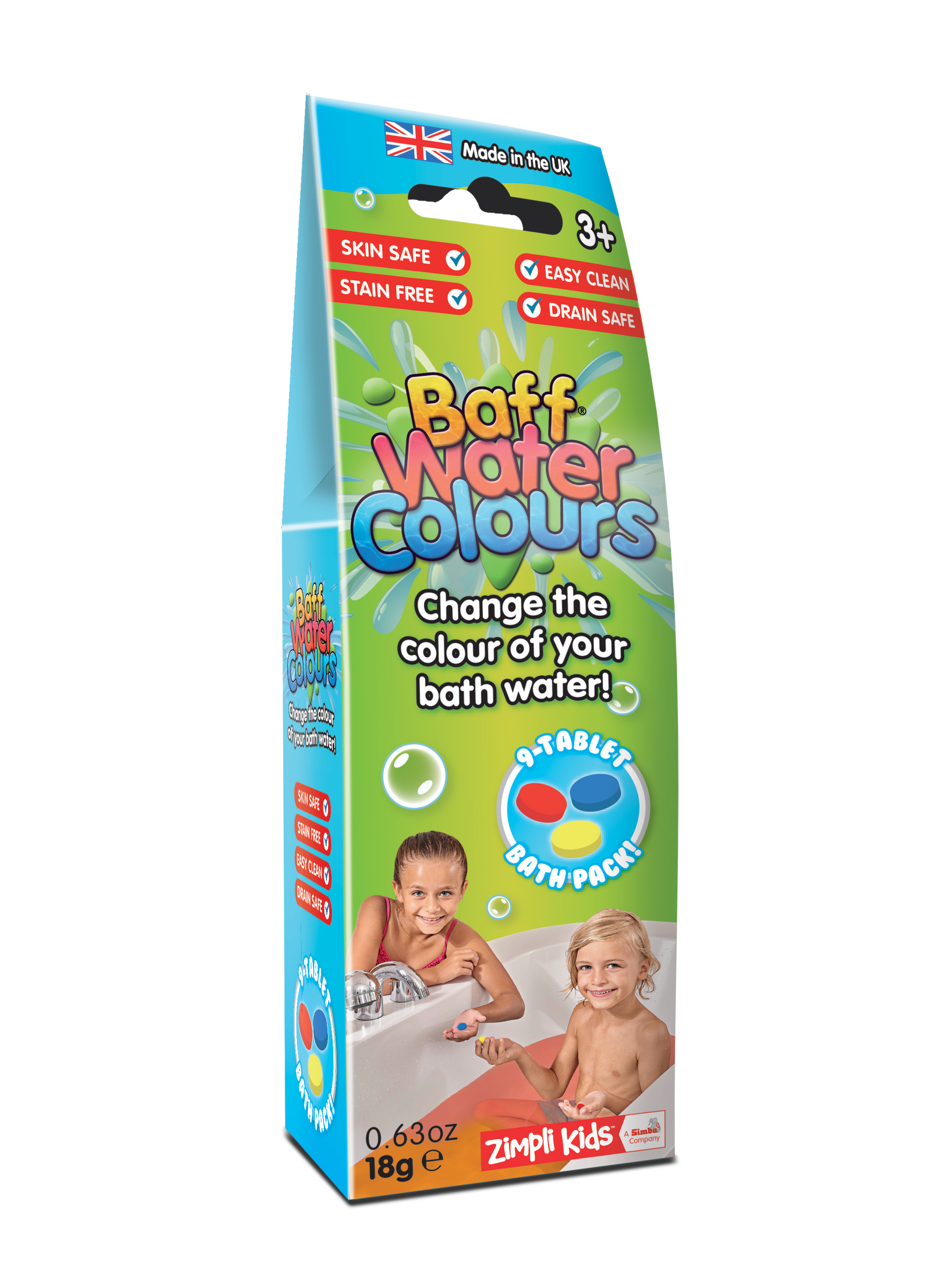Baff Water Colours - Colour Changing Bath Tablets 1