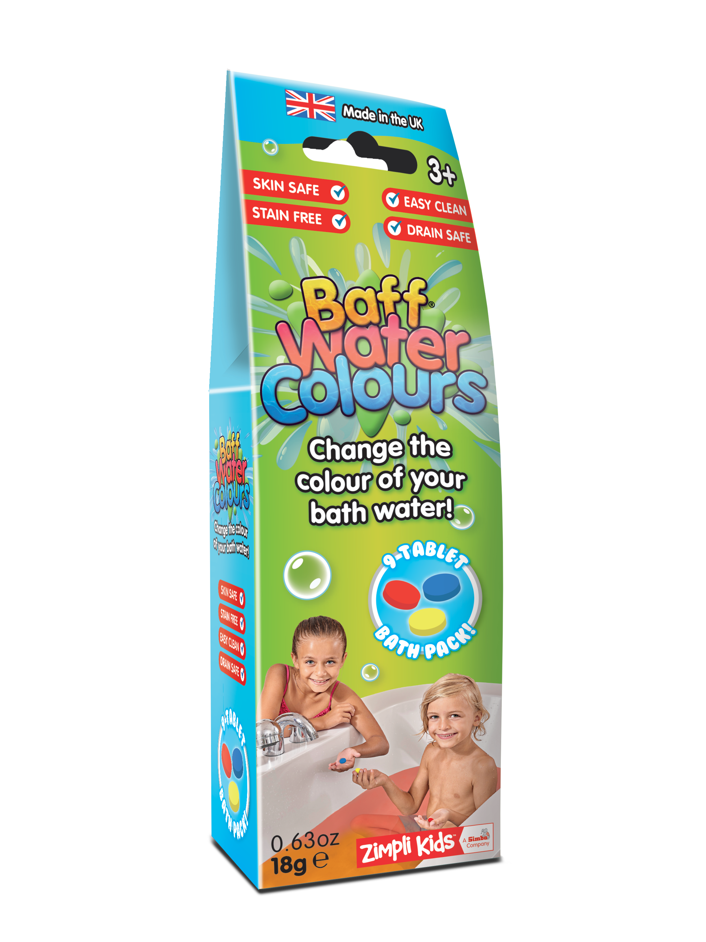 Baff Water Colours - Colour Changing Bath Tablets 1