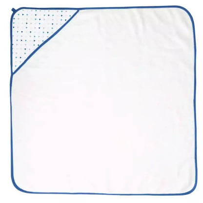 Muslin + Cotton Hooded Towel - Blue 2