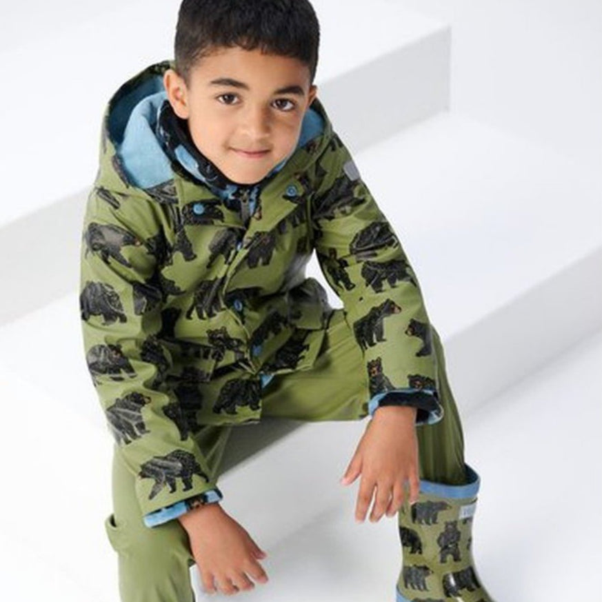 Hatley Rain Jacket - Wild Bears 