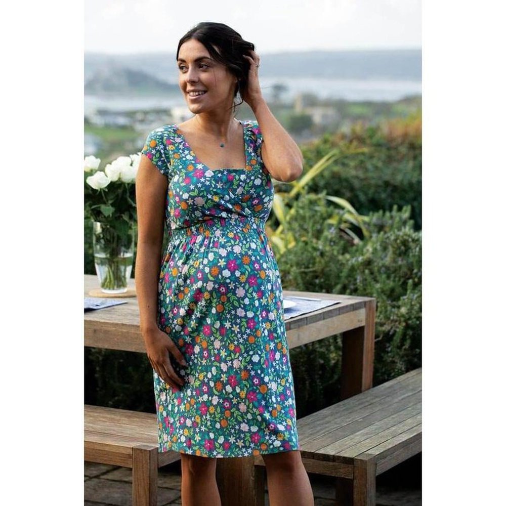 Adult Organic Day Dress - Flower Valley 4