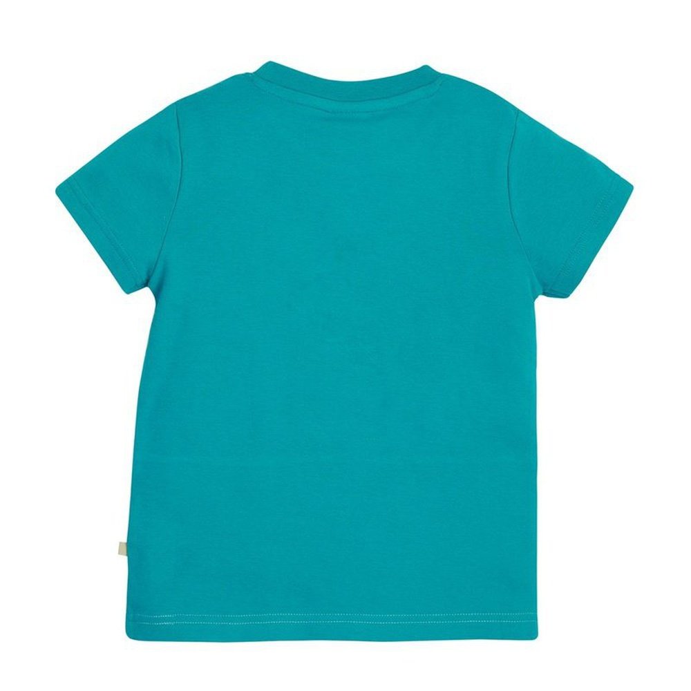 Frugi Penryn Panel T-Shirt - Camper Blue/ Seagull 